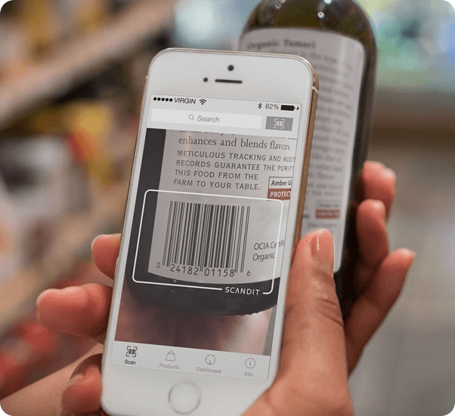 Mobile scanning with smartphone or tablet